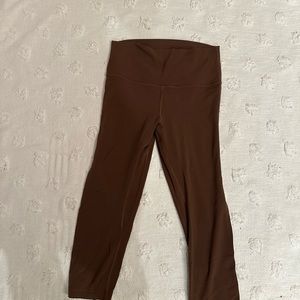 Lululemon align leggings cropped 21” Java